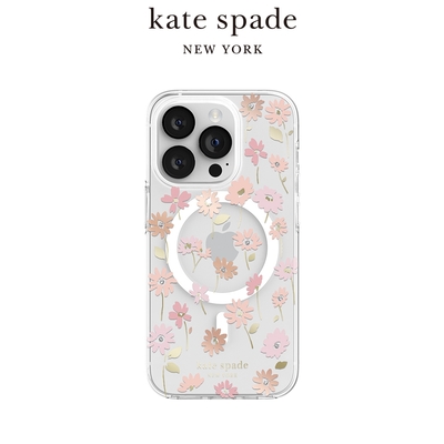 【kate spade】iPhone 15系列 MagSafe 精品手機殼 初春花語