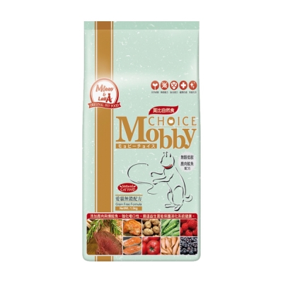 莫比Mobby 鹿肉＆鮭魚 愛貓無榖配方 自然食飼料 1.5公斤