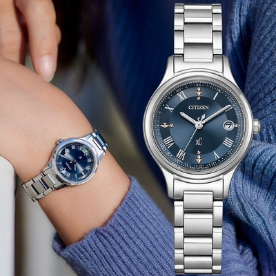 CITIZEN星辰 xC系列 光動能 電波鈦金屬腕錶 禮物推薦 畢業禮物 27mm / ES9490-61L