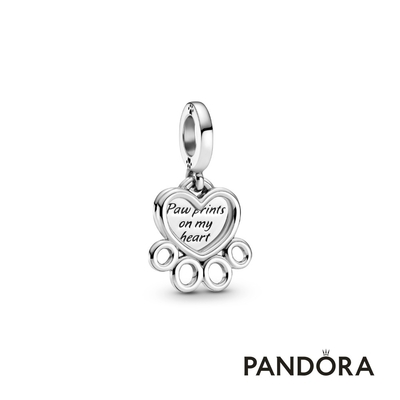 【Pandora官方直營】心形掌印吊飾