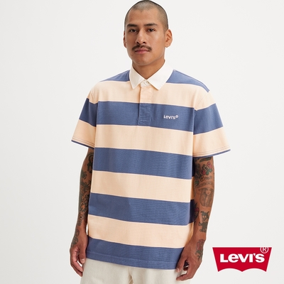 Levis 男款 厚磅寬鬆版短Polo衫 / 精工迷你刺繡Logo / 310GSM厚棉