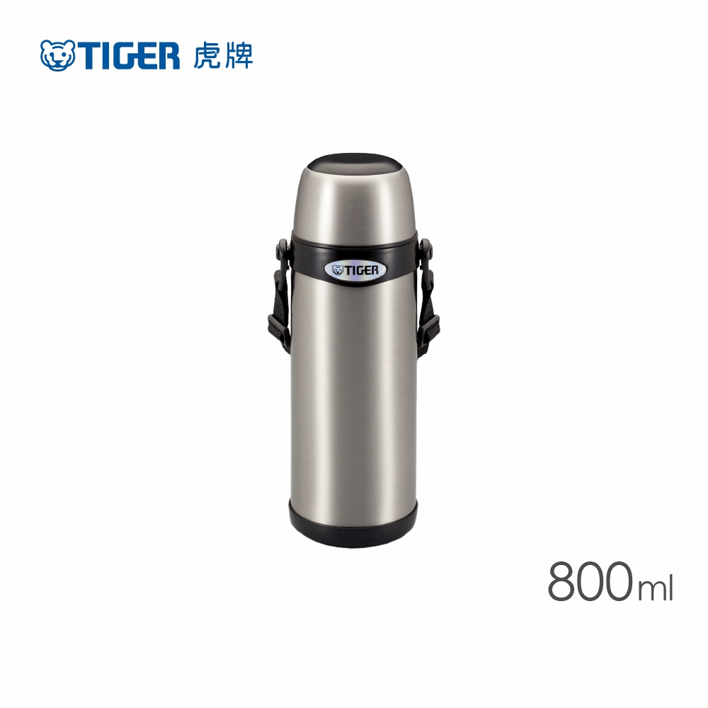 TIGER虎牌 0.8L不鏽鋼經典背帶式保溫保冷瓶(MBI-A080)