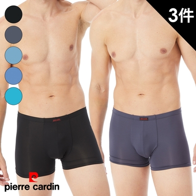 【pierre cardin 皮爾卡登】親膚速乾三片式平口褲(三件組)