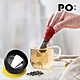 【PO:Selected】丹麥咖啡泡茶兩件組 (咖啡玻璃杯240ml-黃/試管茶格-紅) product thumbnail 1