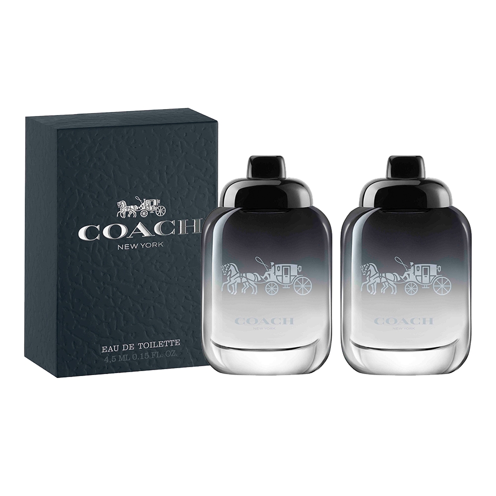 COACH New York時尚經典男性淡香水 4.5ml 小香 (2入組)