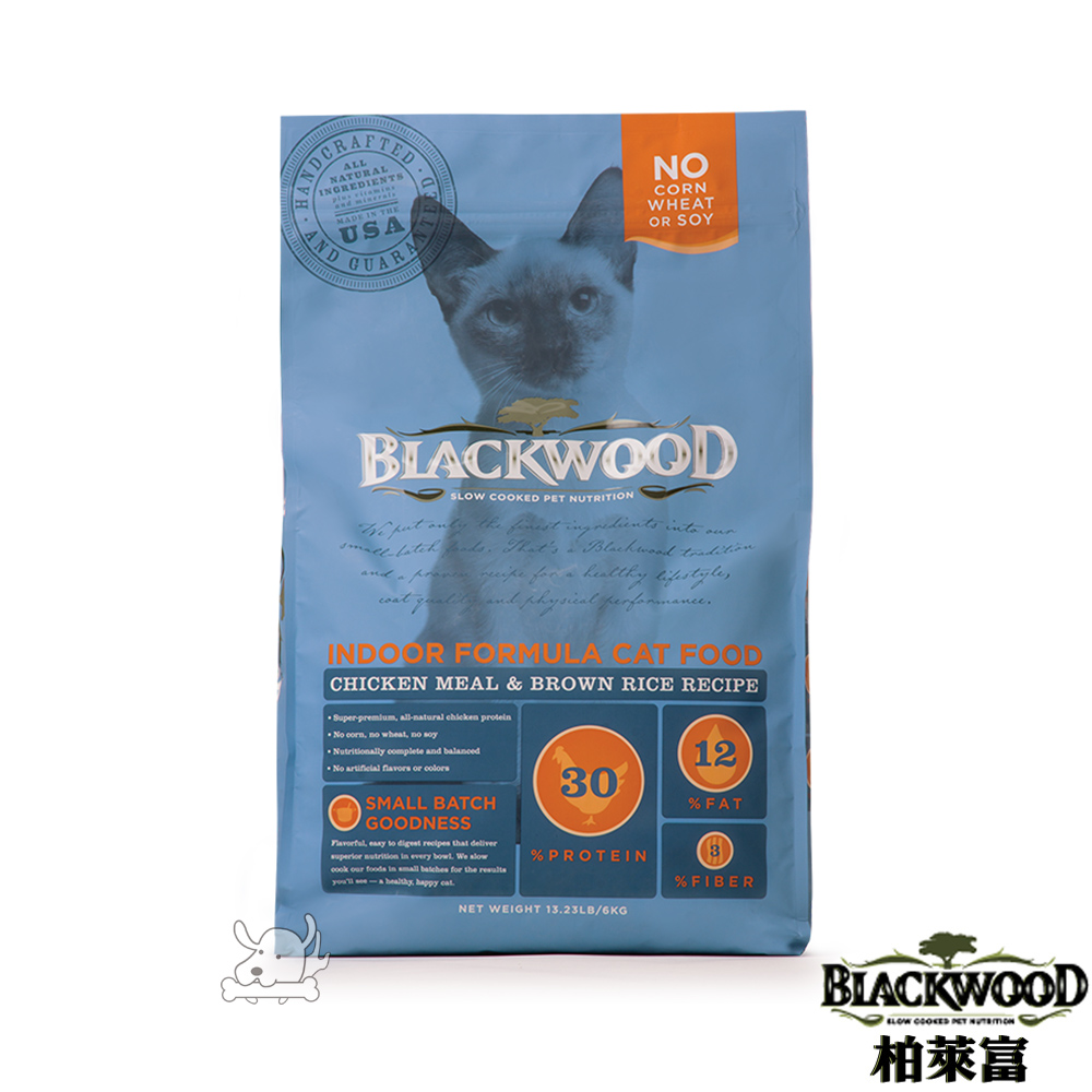 BlackWood 柏萊富 室內貓全齡優活(雞肉+米)13.2磅