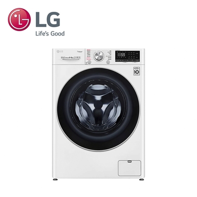 lg樂金 9/6公斤 蒸洗脫烘 滾筒洗衣機 冰磁白 wd-s90vdw