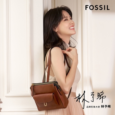 FOSSIL Parker 真皮迷你後背包-棕色 ZB1921200