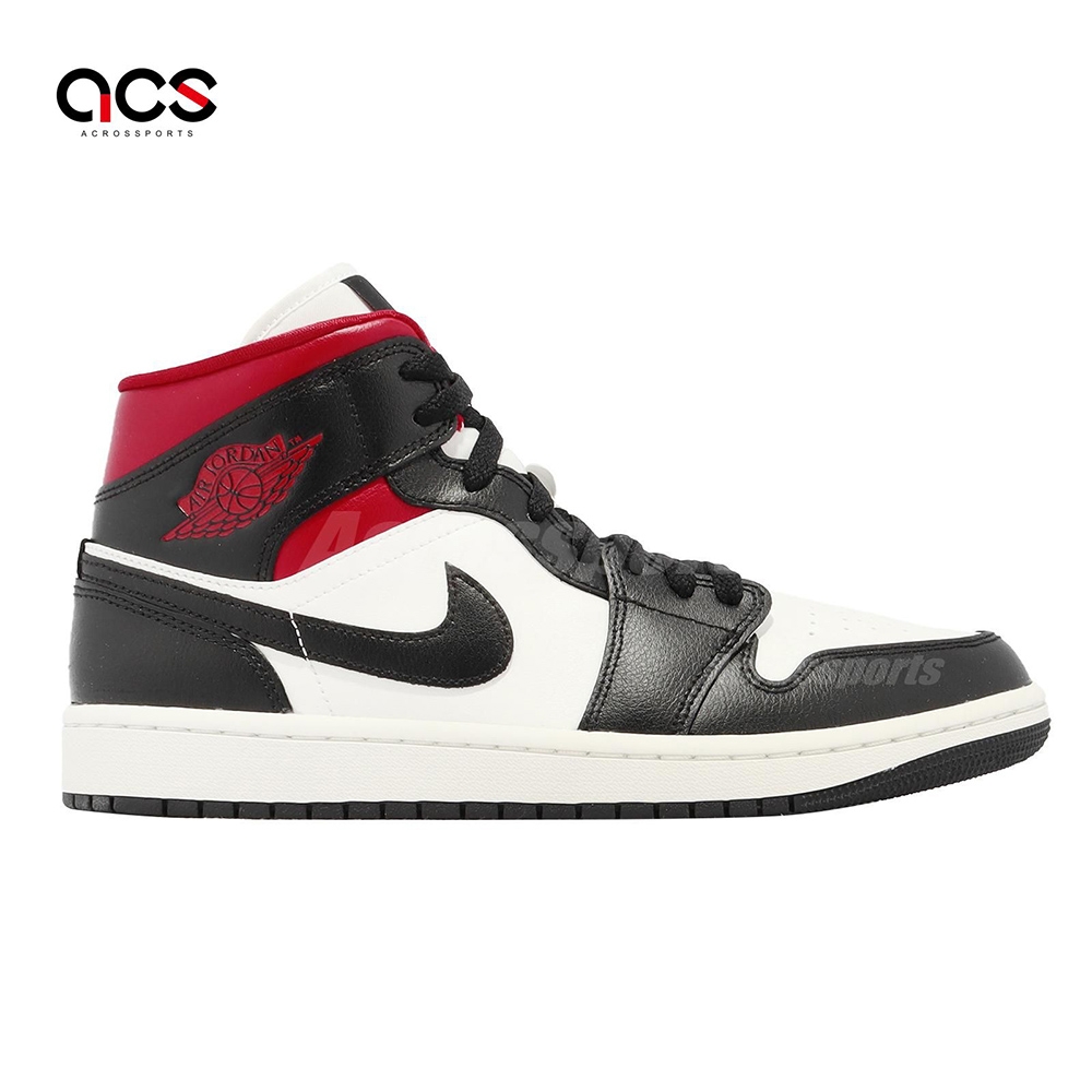 Nike WMNS AJ1 Mid Black/Gym Red 26cm-