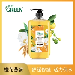 綠的GREEN 抗菌沐浴露 橙花燕麥1000ml