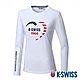 K-SWISS Sweet Heart Tee長袖T恤-女-白 product thumbnail 1