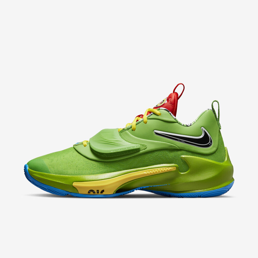 Nike Zoom Freak 3 NRG EP [DC9363-300] 男 籃球鞋 UNO 聯名款 字母哥 綠黃