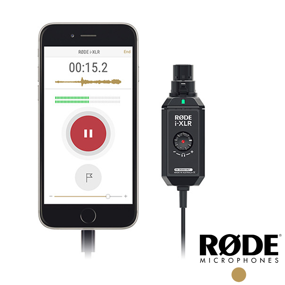 RODE APPLE用手機錄音介面（動圈麥克風專用）IXLR