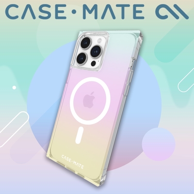 美國 CASE·MATE iPhone 15 Pro Max Blox 精品防摔超方殼MagSafe - 漸層彩虹