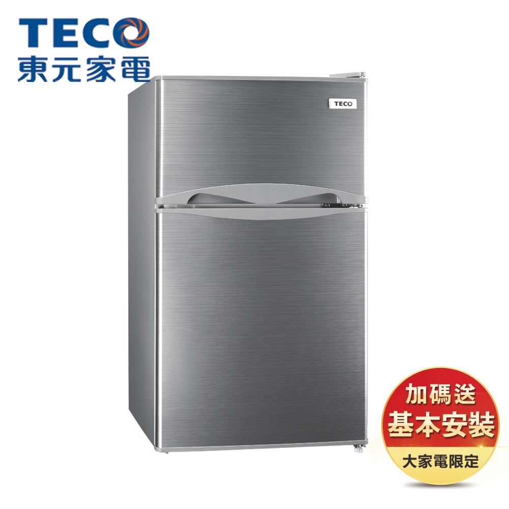 TECO 東元 100公升 一級能效定頻雙門冰箱(R1001S)