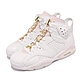 Nike 籃球鞋 Air Jordan 6 Retro 女鞋 喬丹六代 復刻 Gold Hoops 穿搭 白粉 DH9696-100 product thumbnail 1