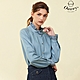 OUWEY歐薇 萊賽爾孔洞蕾絲造型排釦立領上衣(藍色；S-L)3223328101 product thumbnail 1
