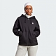 adidas 愛迪達 外套 女款 運動連帽外套 三葉草 FLEECE FULL ZIP 黑 IM1141 product thumbnail 1