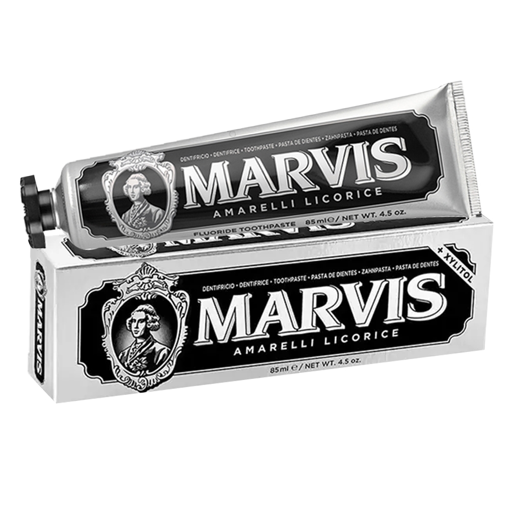 MARVIS 甘草薄荷牙膏 黑色85ml-快速到貨