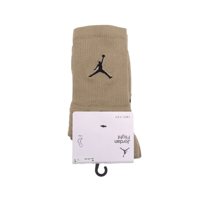 Nike 襪子 Jordan Flight 棕 黑 包覆 支撐 籃球襪 中筒襪 運動襪 單雙入 SX5854-255