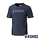 K-SWISS Mesh Logo Print Tee 排汗T恤-男-黑 product thumbnail 1