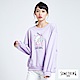 SOMETHING BONBON法鬥哥 芭蕾綁結 厚長袖T恤-女-粉紫 product thumbnail 1