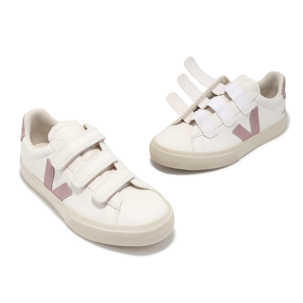 Veja 休閒鞋 Recife Logo Chromefree Leather 女鞋 白粉 魔鬼氈 經典小白鞋 RC0502931A