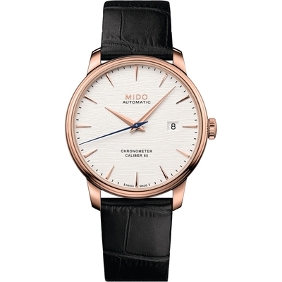 MIDO 美度 官方授權 Baroncelli 永恆系列矽游絲天文台機械男錶(M0274083603100)-40mm