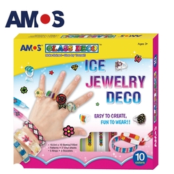 韓國AMOS 10色戒指手環DIY玻璃彩繪組(台灣總代理公司貨)