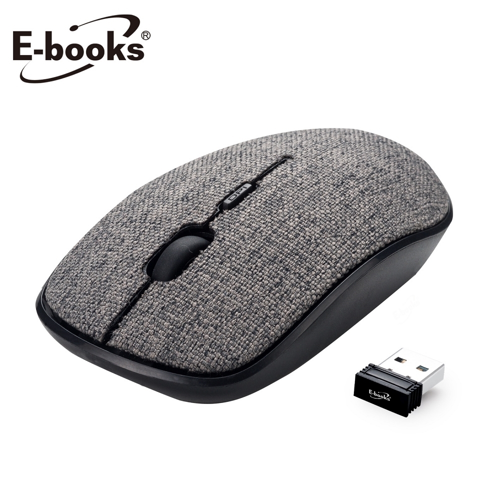 E-books M51布面三段切換超靜音無線滑鼠