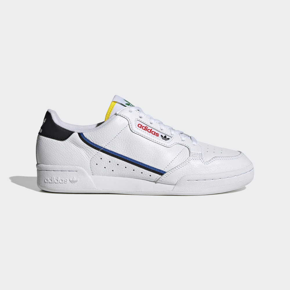 Adidas Continental 80 [FY2365] 男女鞋 運動 休閒 柔軟 復古 奧運五環色 愛迪達 白 彩