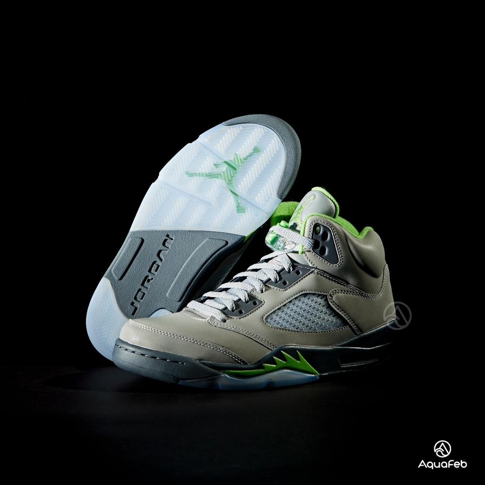 Nike Air Jordan 5 Retro Green Bean 男鞋灰色AJ5 籃球鞋DM9014-003