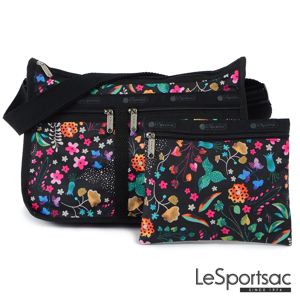 LeSportsac - Standard雙口袋A4大書包-附化妝包 (甜蜜花園)