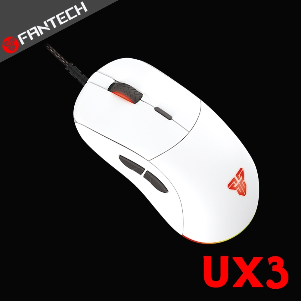 FANTECH UX3 HELIOS 超輕量極限電競滑鼠-白色