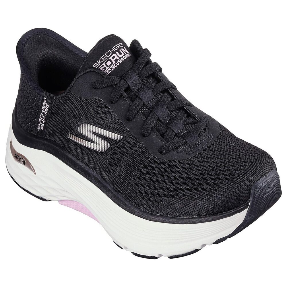 Skechers Go Run Max Cushioning Arch Fit [128930BKPK] 女慢跑鞋黑粉