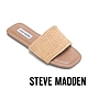 【線上獨家款】STEVE MADDEN-THAILAND 編織寬面平底涼拖鞋-米杏色 product thumbnail 1