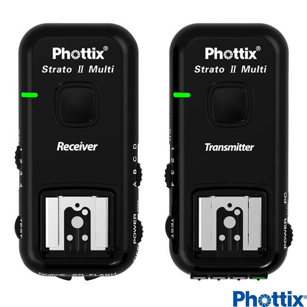 Phottix Strato II 2.4GHz無線閃燈觸發器(含接收器)-Canon