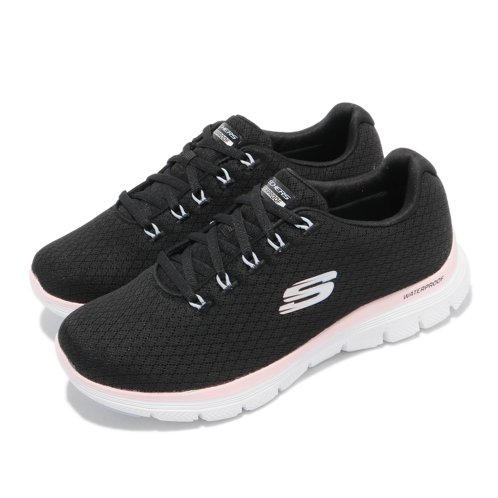 Skechers 休閒鞋 Flex Appeal 4 女鞋 輕量 避震 緩衝 耐磨 舒適 黑 粉 149298BKPK