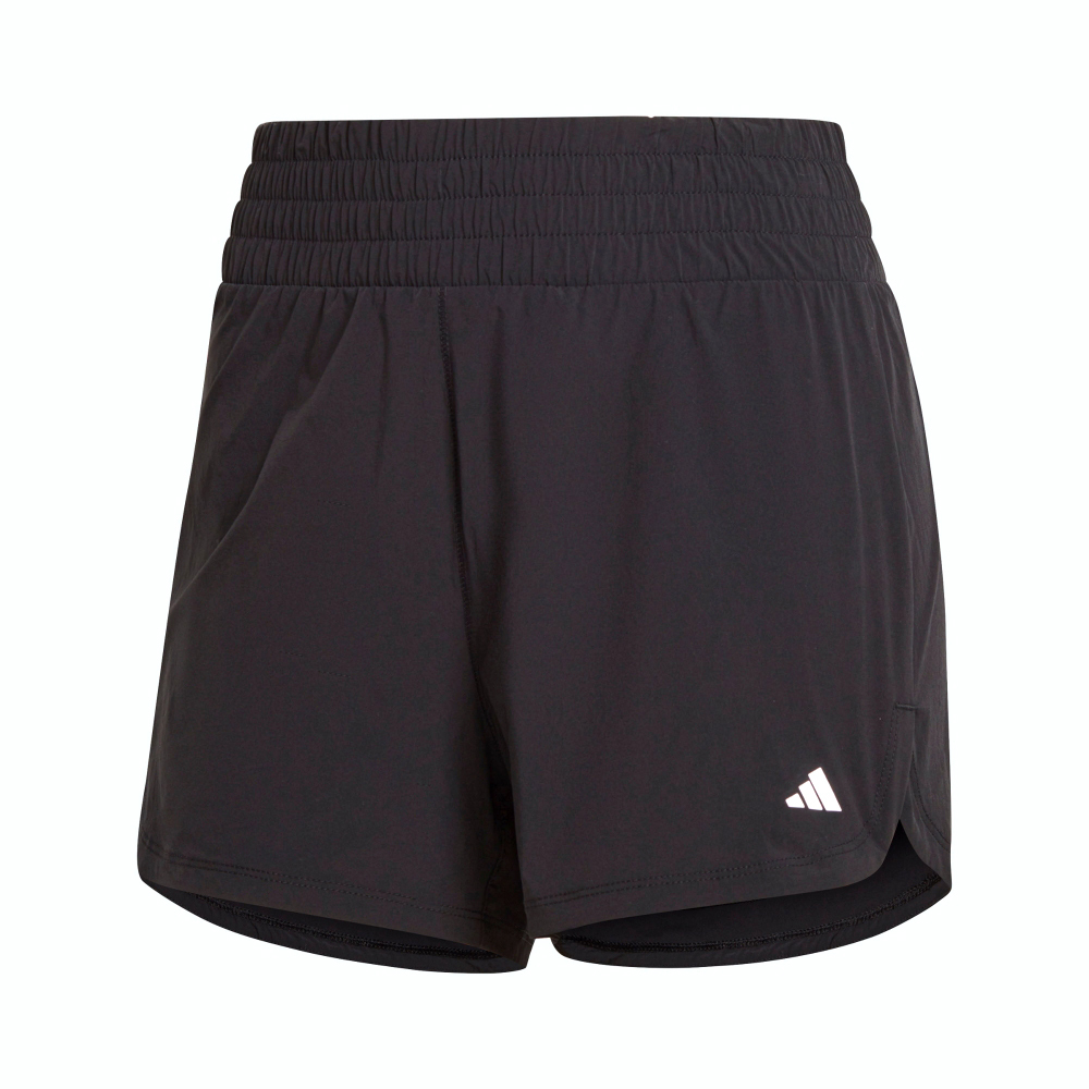 Adidas Pacer LUX SH [IN9068] 女 短褲 運動 訓練 健身 高腰 吸濕排汗 彈性 舒適 黑