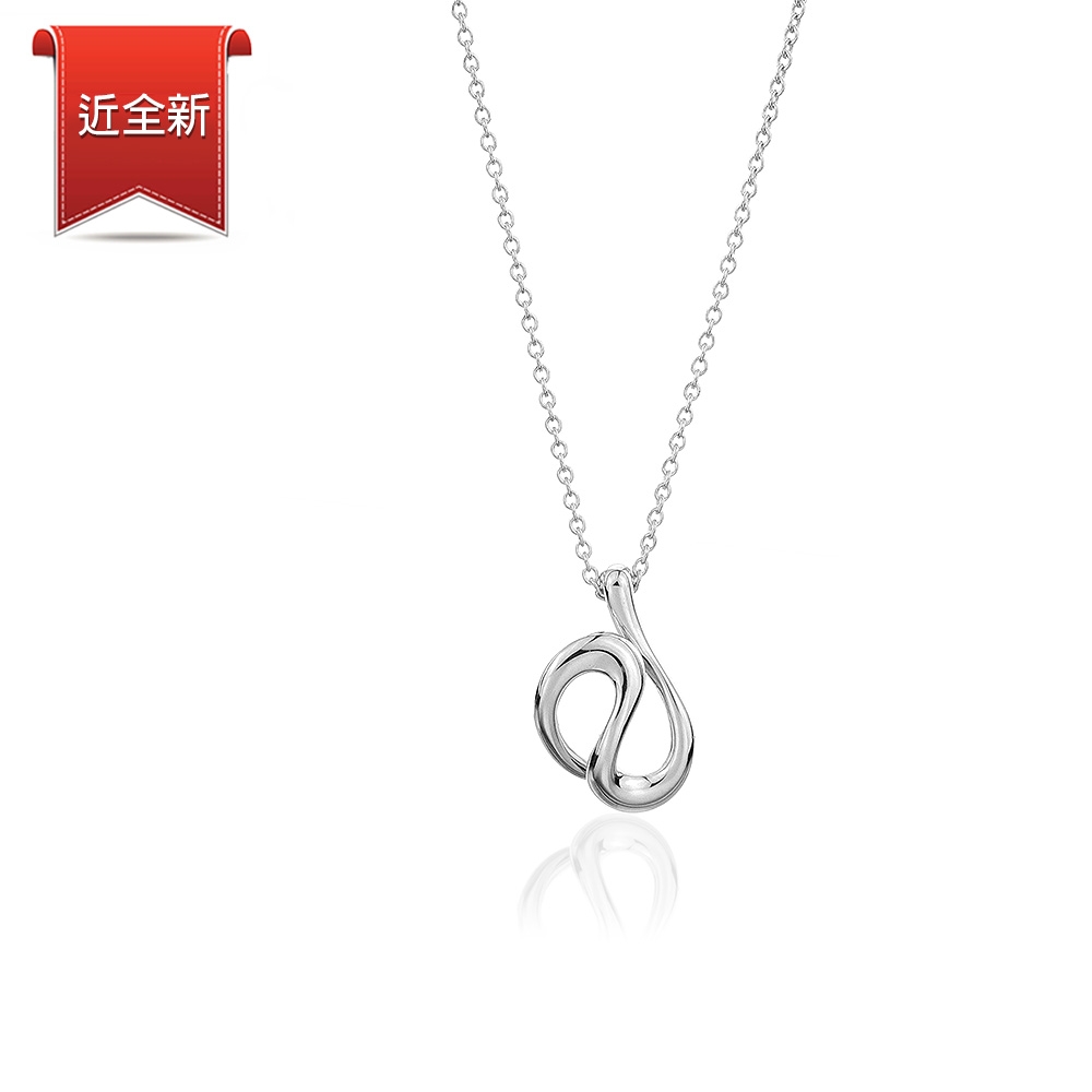 二手品 Tiffany&Co. 立體抽象符號925純銀項鍊