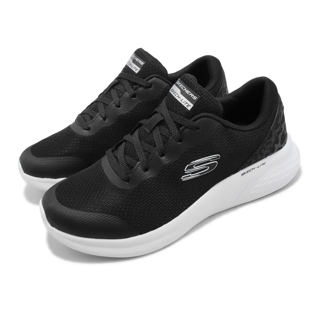 Skechers 休閒鞋 Skech-Lite Pro-Cute Stroll 女鞋 寬楦 黑 白 豹紋 緩震 運動鞋 149992WBKW