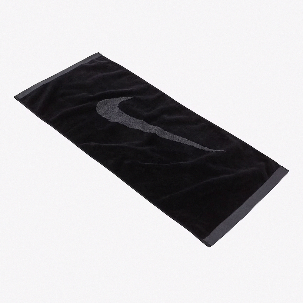 Nike 運動⽑⼱ 黑色 運動 純棉 健身 訓練 吸汗 柔軟 毛巾 NET1304-6MD