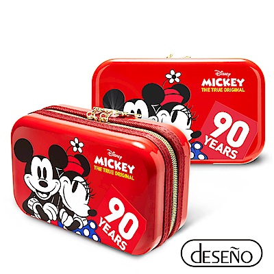 Disney 米奇系列90週年限量紀念航空硬殼包 甜蜜款-紅色