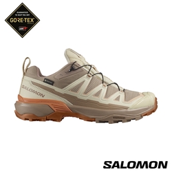 Salomon 女 X ULTRA 360 EDGE Goretex 低筒登山鞋 白/黃/粉