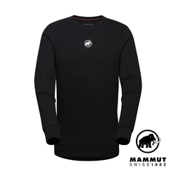 【Mammut長毛象】Mammut Core ML Crew Neck Original Men 機能休閒長袖T恤 男款 黑色 #1014-04041