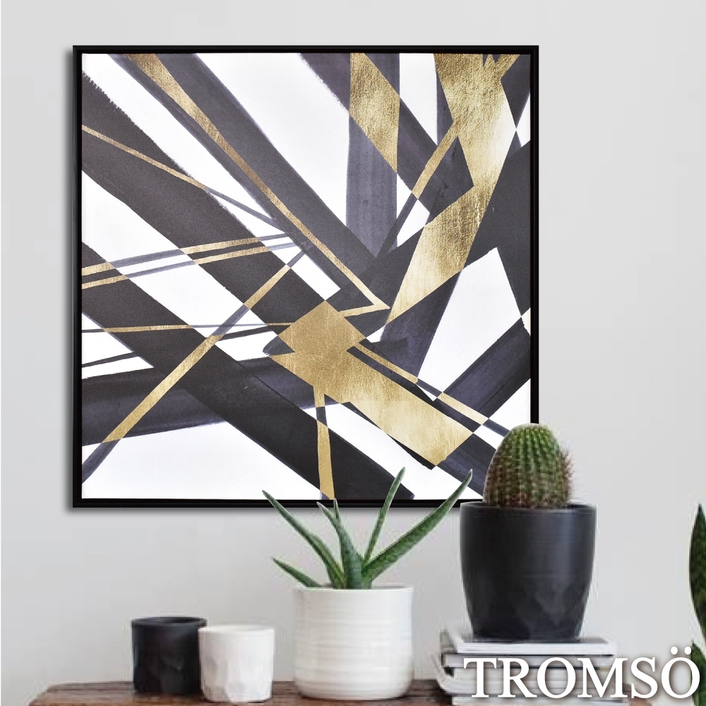 TROMSO 時尚風華抽象有框畫大幅-摩登輝煌W971