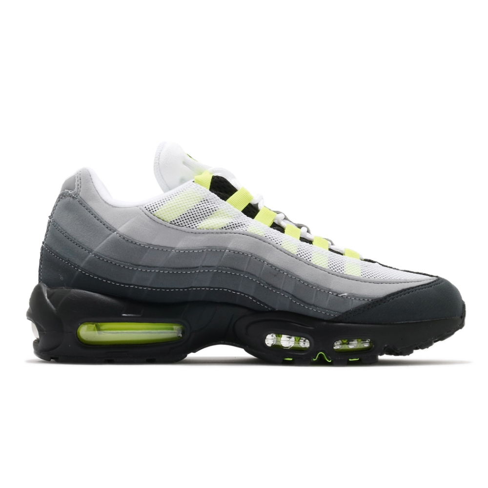 Nike 休閒鞋Air Max 95 OG 男鞋Neon 25周經典復刻氣墊灰黑黃CT1689001