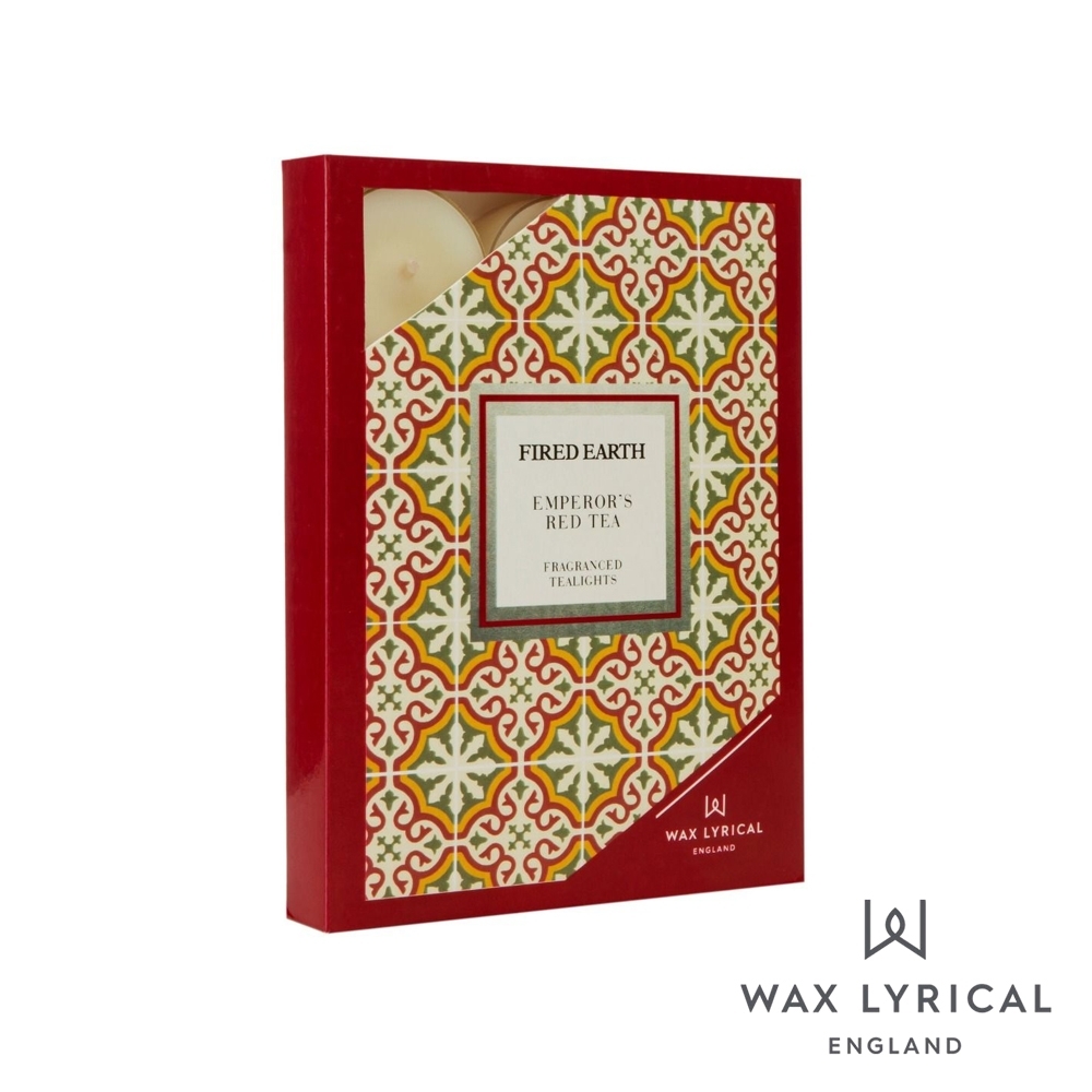 英國 Wax Lyrical 大地系列香氛蠟燭-玫瑰紅茶 Emperors Red Tea 12入茶燭