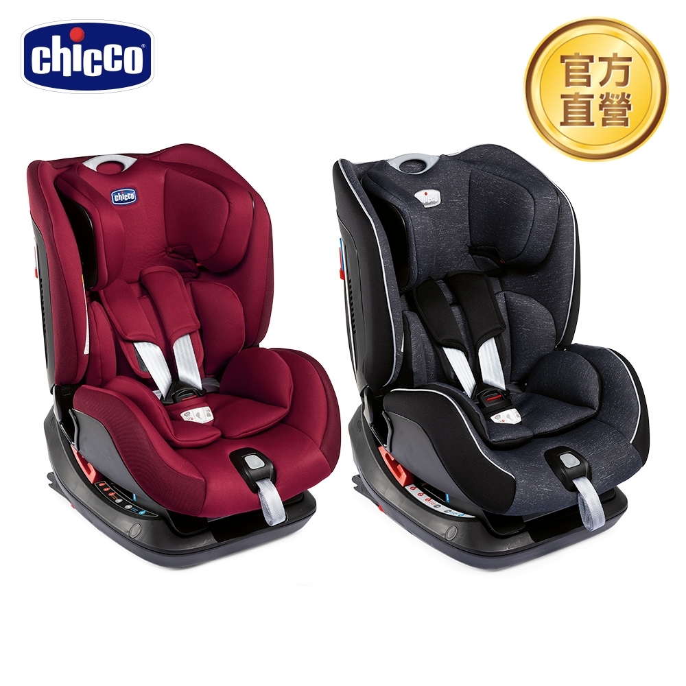 chicco-Seat up 012 Isofix安全汽座勁黑版(特務黑/熱情紅)