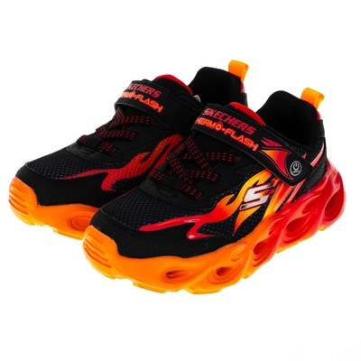 SKECHERS 男童系列 燈鞋 THERMO-FLASH - 400103LBKRD